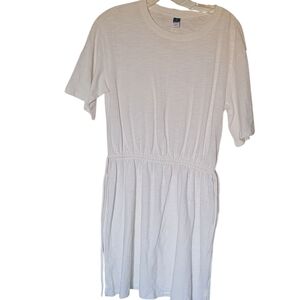 White Short Sleeve Dress